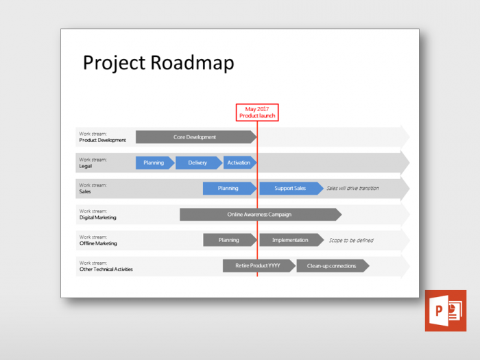 Project Roadmap Multiple Tracks 3
