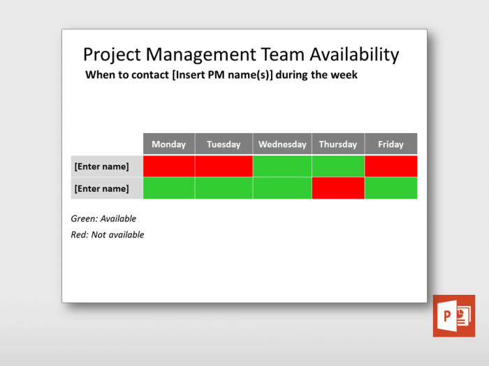 Project Management Availability 3