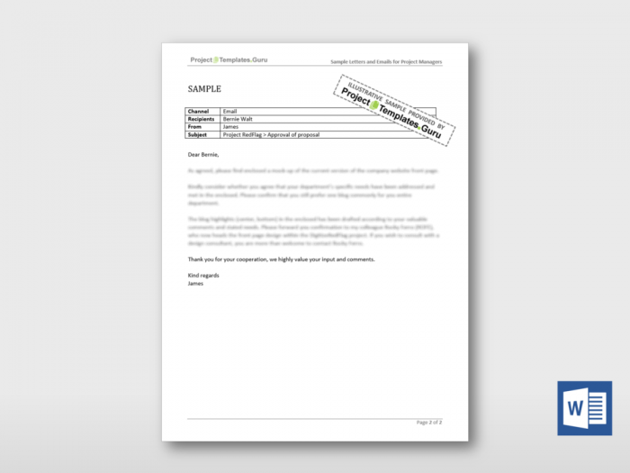 Executive Management Email Approval Request 2