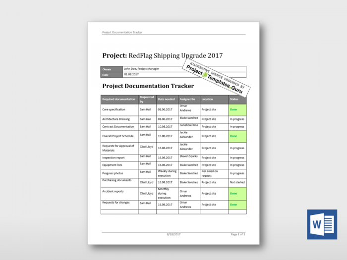 Short Project Documentation Tracker 2