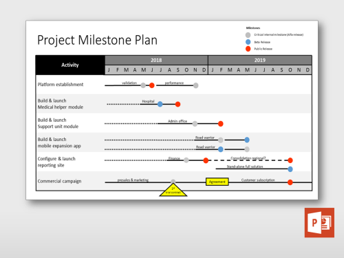Two Year Milestone Project Plan