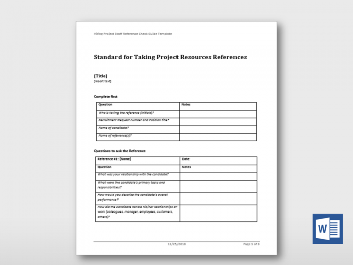 Hiring Project Staff Reference Check Guide 7